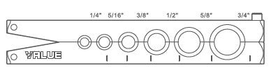 Value VFT-808U exentrische flareset met pijpsnijder